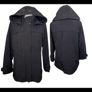 Calvin Klein Women’s Performance Fleece Lined Hooded Raincoat Zip Up Jacket M